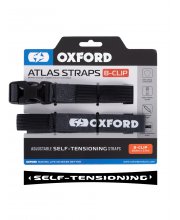 Grey Oxford Atlas B-Clip 26mm x 2.0m Straps at JTS Biker Clothing